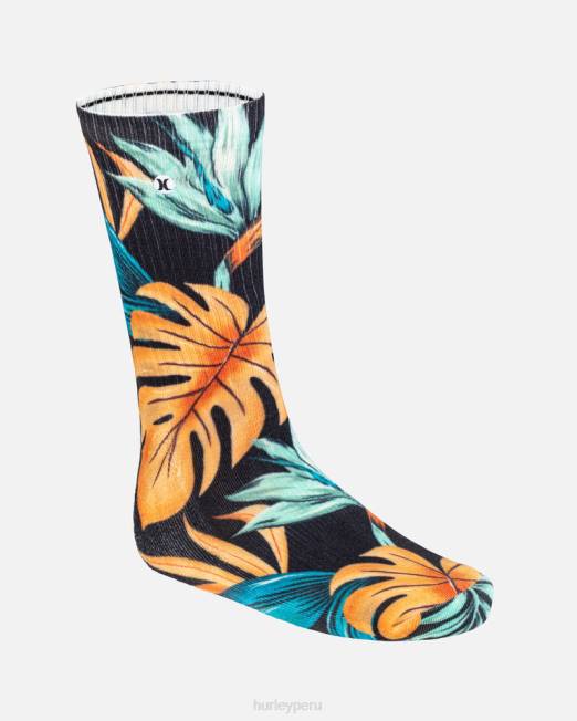 hombres Hurley negro calcetín con estampado h2o-dri, paquete de 1 accesorios 8L2D81