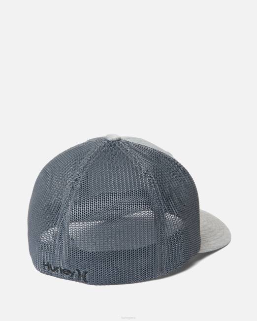 hombres Hurley brezo gris gorra de malla con icono mini accesorios 8L2D418