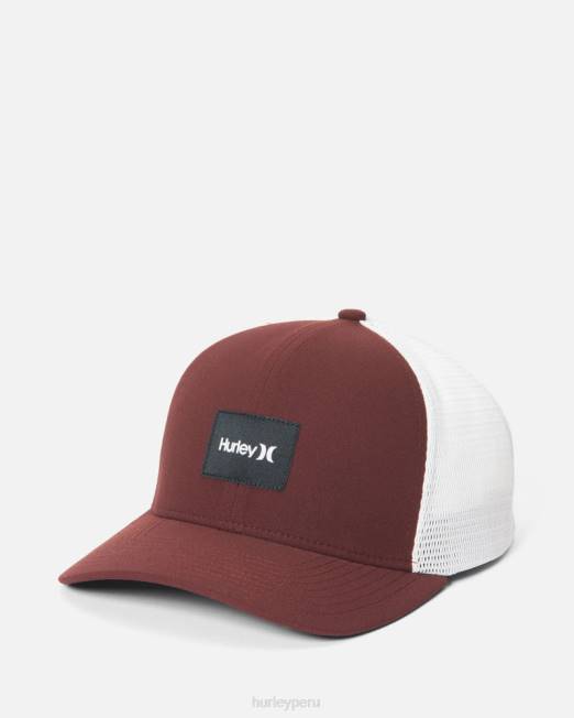 hombres Hurley burdeos/blanco gorra de camionero warner accesorios 8L2D126