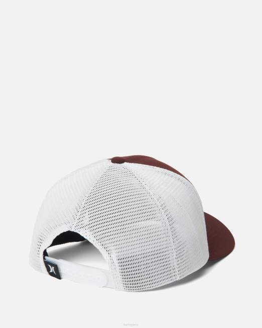 hombres Hurley burdeos/blanco gorra de camionero warner accesorios 8L2D126