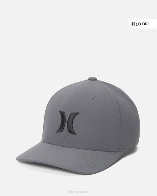 hombres Hurley gris oscuro h2o-dri uno y único sombrero accesorios 8L2D116