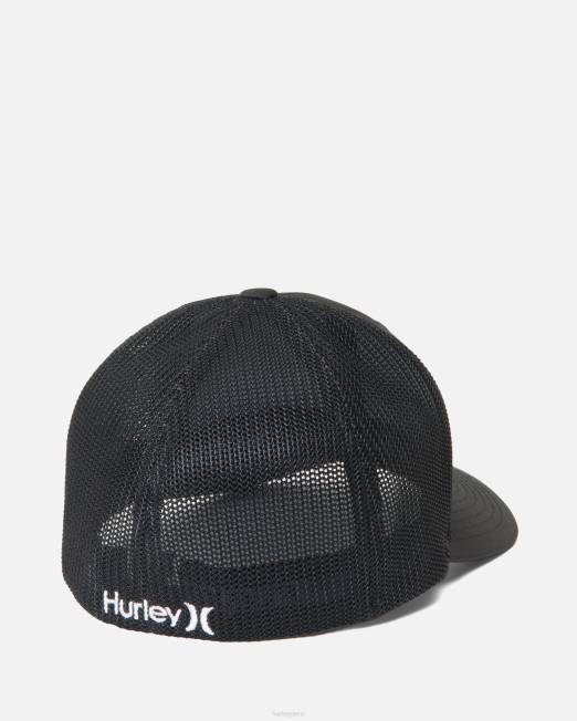 hombres Hurley negro gorra de malla con icono mini accesorios 8L2D124