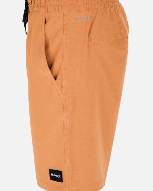 hombres Hurley Bentley marrón pantalón corto phantom zuma ii volley de 18\" ropa 8L2D214