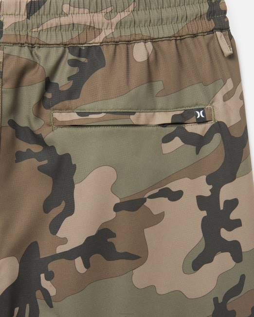 hombres Hurley aceituna pantalones cortos explore h2o-dri trek ii de 17,5\" ropa 8L2D208