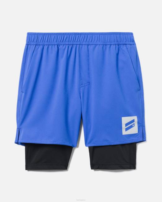 hombres Hurley azul existe entrenamiento bootcamp corto ropa 8L2D44
