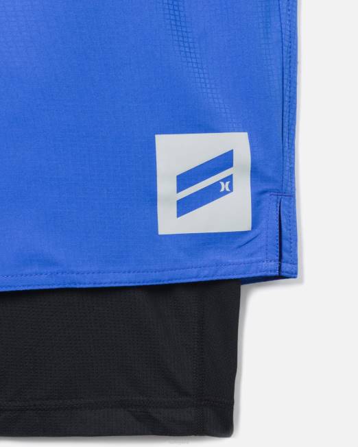 hombres Hurley azul existe entrenamiento bootcamp corto ropa 8L2D44