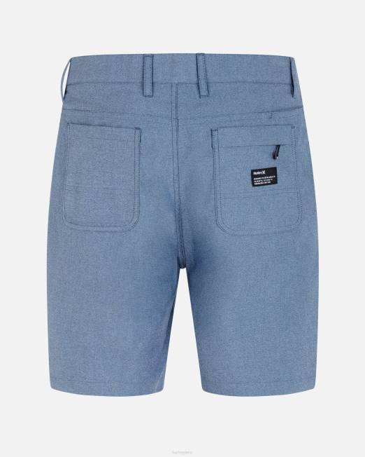 hombres Hurley azul medio pantalón corto h2o-dri vapor chino de 19\" ropa 8L2D205
