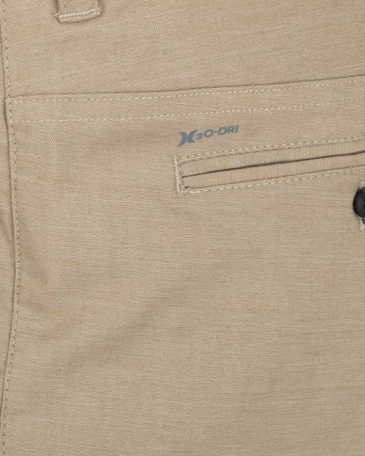 hombres Hurley caqui pantalones cortos respirables h2o-dri de 19\" ropa 8L2D103