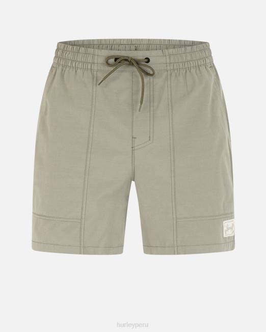 hombres Hurley ejército pantalón corto phantom naturals baja volley de 17" ropa 8L2D219