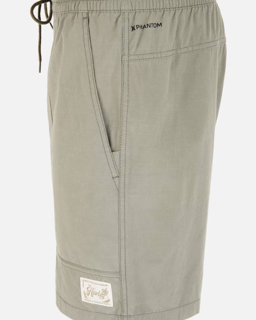 hombres Hurley ejército pantalón corto phantom naturals baja volley de 17\" ropa 8L2D219
