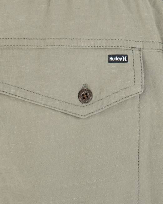 hombres Hurley ejército pantalón corto phantom naturals baja volley de 17\" ropa 8L2D219