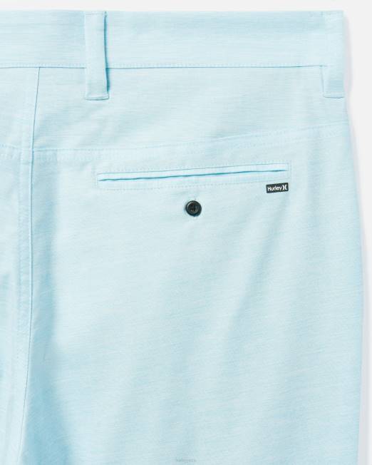 hombres Hurley esmalte azul pantalones cortos respirables h2o-dri de 19\" ropa 8L2D251
