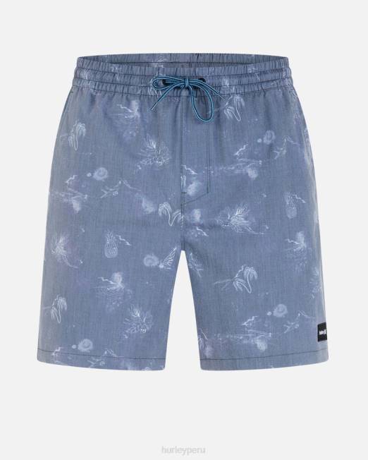 hombres Hurley marina blindada Pantalón corto Phantom Naturals Classic Volley de 18" ropa 8L2D244