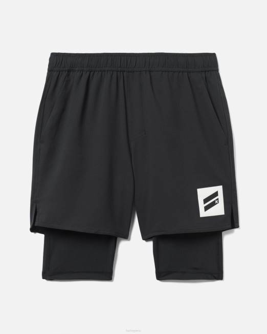 hombres Hurley negro existe entrenamiento bootcamp corto ropa 8L2D56