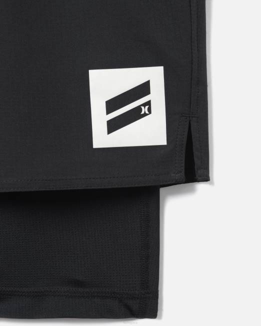 hombres Hurley negro existe entrenamiento bootcamp corto ropa 8L2D56