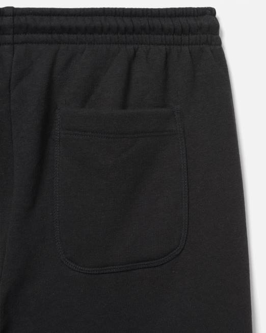 hombres Hurley negro existen pantalones cortos de felpa de algodón con logo en caja ropa 8L2D62