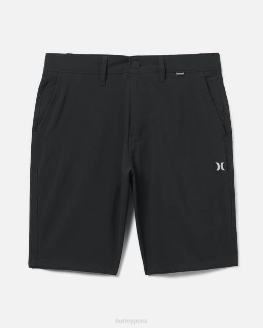 hombres Hurley negro existen pantalones cortos híbridos ropa 8L2D38