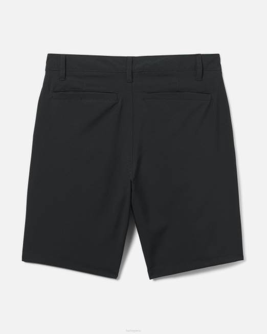 hombres Hurley negro existen pantalones cortos híbridos ropa 8L2D38