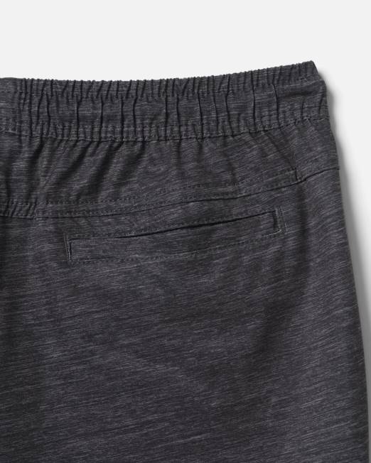 hombres Hurley negro existen pantalones cortos híbridos sin cordones ropa 8L2D59