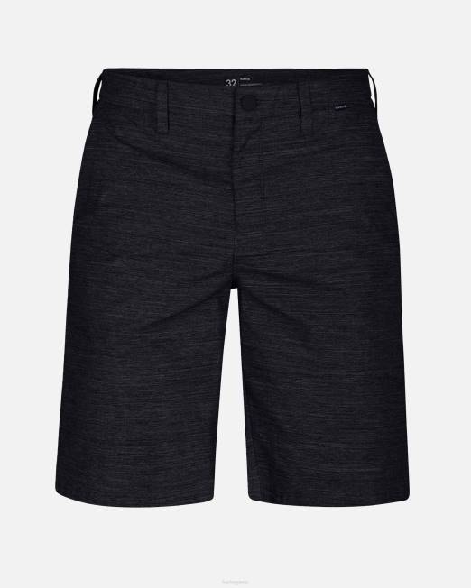 hombres Hurley negro pantalón corto h2o-dri Breath de 21\" ropa 8L2D206