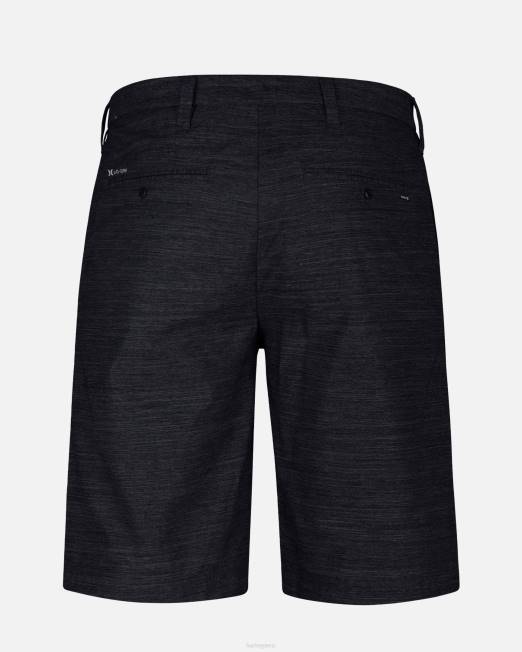 hombres Hurley negro pantalón corto h2o-dri Breath de 21\" ropa 8L2D206