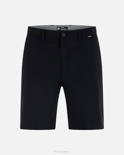 hombres Hurley negro pantalones cortos fantasma 20" ropa 8L2D98