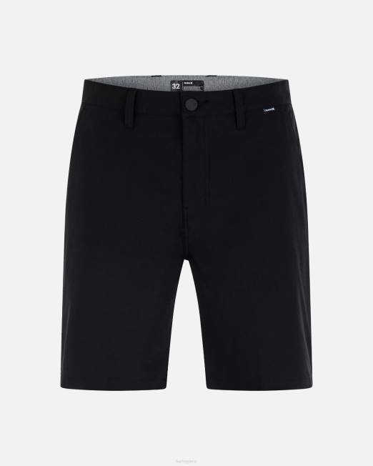 hombres Hurley negro pantalones cortos fantasma 20\" ropa 8L2D98