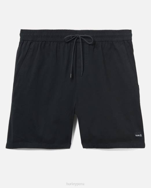 hombres Hurley negro shorts de volea de punto de placer 18" ropa 8L2D216