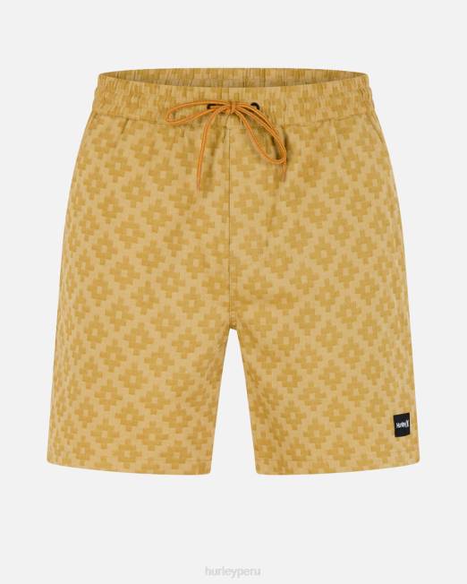 hombres Hurley queso cheddar polvoriento shorts tipo walkshort de jaquard volley de 18" ropa 8L2D230