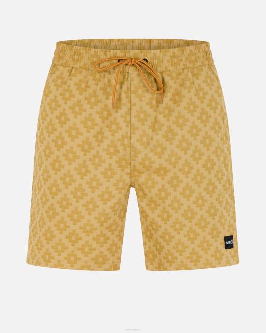hombres Hurley queso cheddar polvoriento shorts tipo walkshort de jaquard volley de 18\" ropa 8L2D230