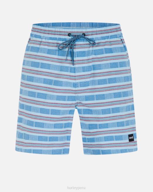 hombres Hurley vista marítima shorts tipo walkshort de jaquard volley de 18" ropa 8L2D248