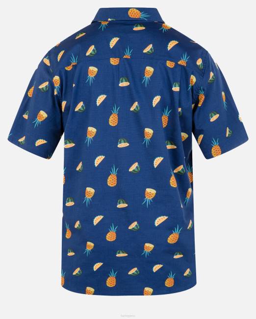 hombres Hurley abismo Camiseta de manga corta elástica One and Only Lido ropa 8L2D279