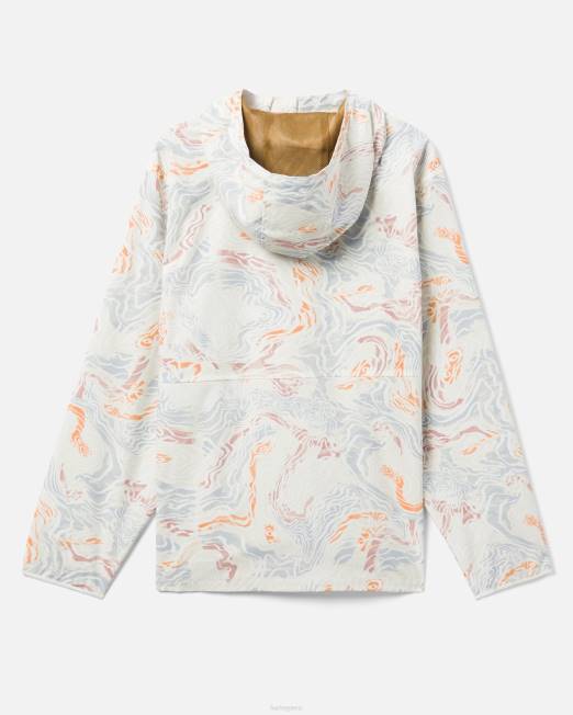 hombres Hurley apenas hueso anorak cortavientos en alta mar ropa 8L2D407