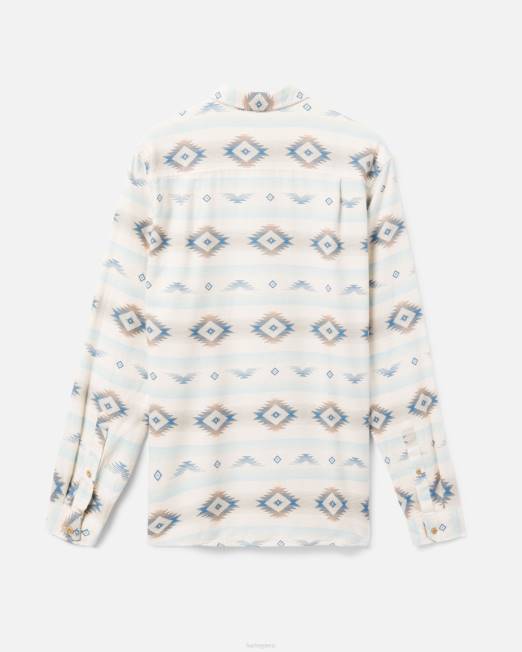 hombres Hurley apenas hueso camisa de franela orgánica portland ropa 8L2D392
