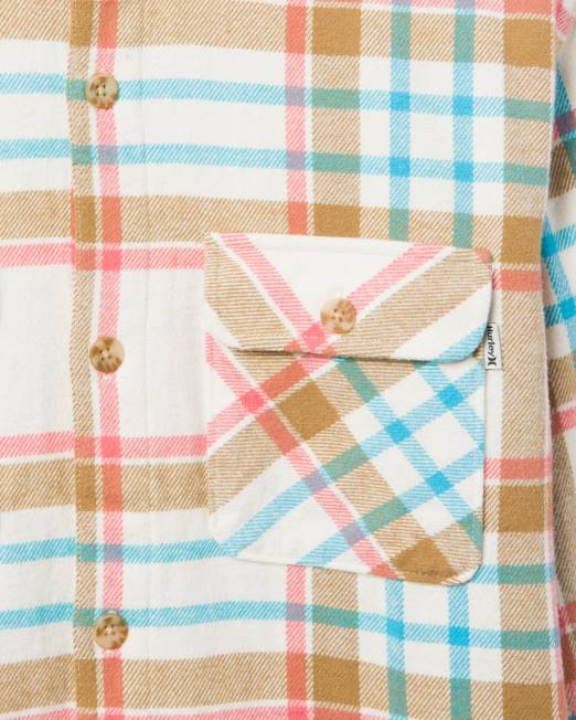 hombres Hurley apenas hueso franela costera de santa cruz ropa 8L2D396