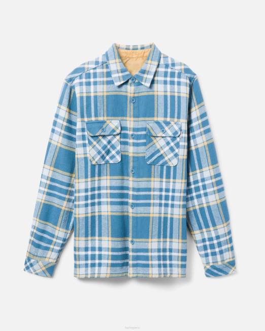 hombres Hurley azul medio franela costera de santa cruz ropa 8L2D397