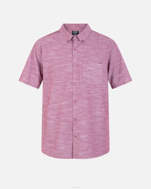 hombres Hurley equipo rojo 2 una y única camisa elástica de manga corta ropa 8L2D338