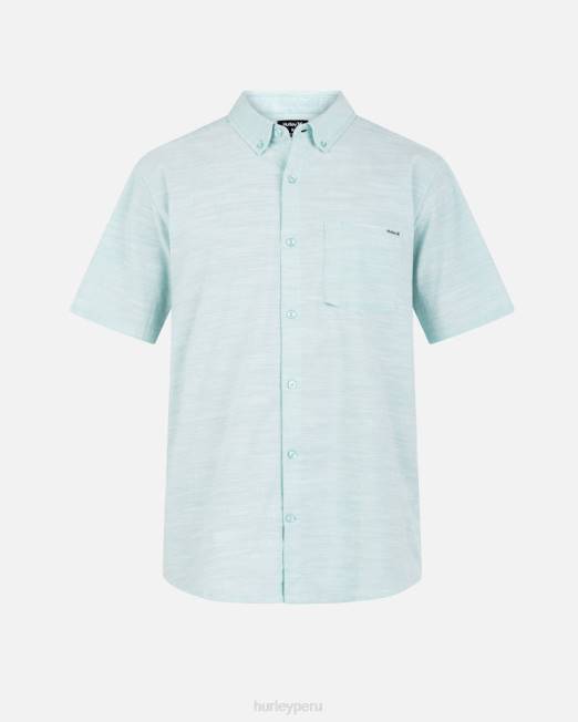 hombres Hurley niebla tropical una y única camisa elástica de manga corta ropa 8L2D108