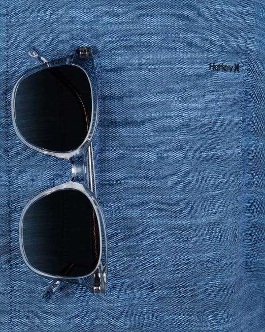 hombres Hurley obsidiana 2 una y única camisa elástica de manga corta ropa 8L2D280