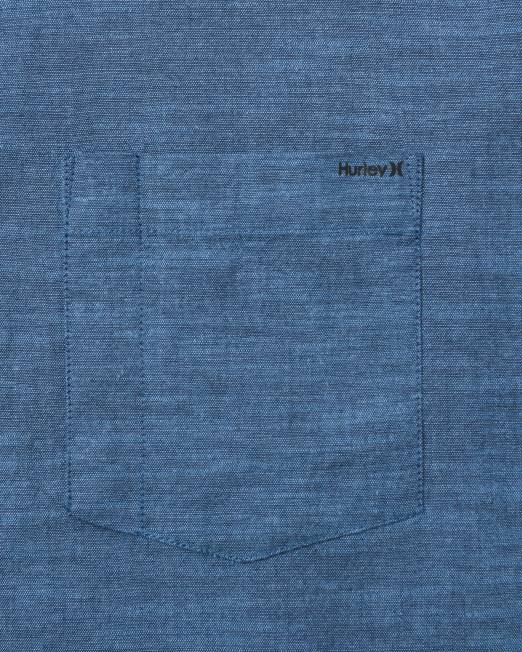 hombres Hurley obsidiana una y única camisa elástica de manga corta ropa 8L2D403