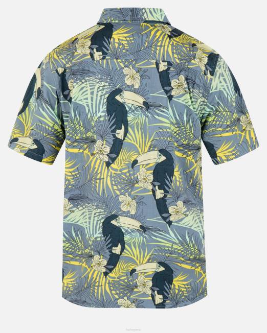 hombres Hurley partícula Camiseta de manga corta elástica One and Only Lido ropa 8L2D334