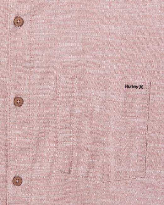 hombres Hurley óxido de sion una y única camisa elástica de manga corta ropa 8L2D351