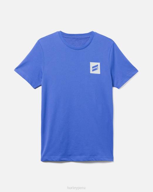 hombres Hurley azul existe camiseta de rendimiento de manga corta seca bootcamp ropa 8L2D47