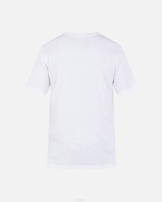 hombres Hurley blanco camiseta de manga corta con bolsillo halekulani de uso diario ropa 8L2D14