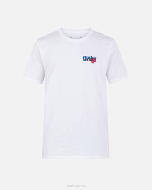hombres Hurley blanco camiseta de manga corta con diseño de birdies de todos los días ropa 8L2D69