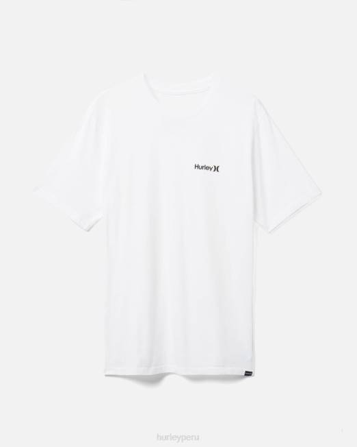 hombres Hurley blanco camiseta de todos los días única y sc ropa 8L2D286