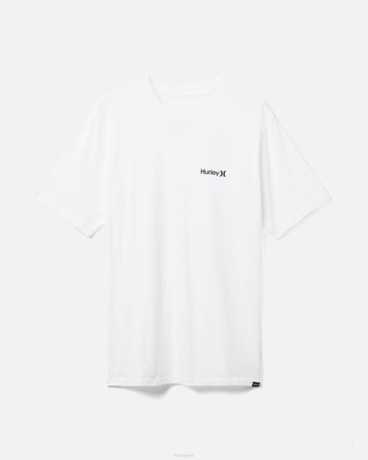 hombres Hurley blanco camiseta de todos los días única y sc ropa 8L2D286