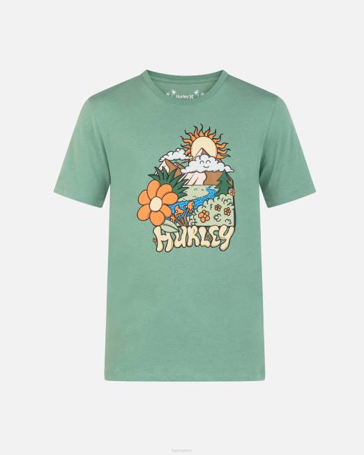 hombres Hurley cilantro Camiseta de manga corta Everyday Explore Sun Is Shinning ropa 8L2D20