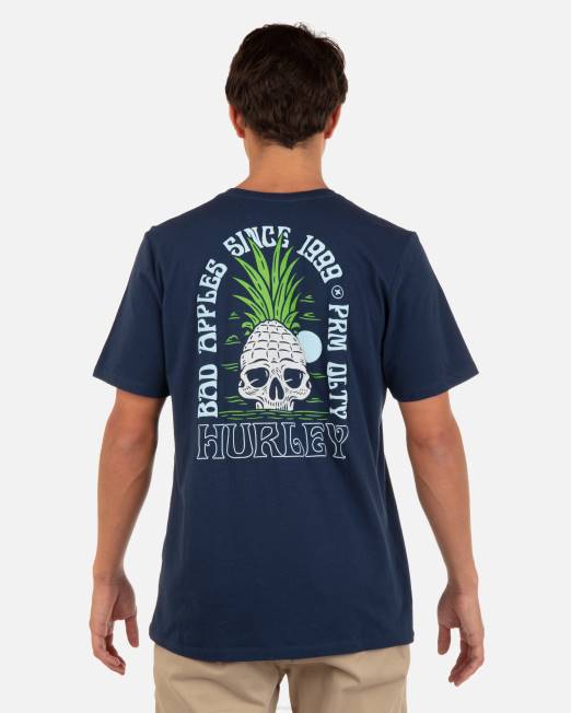 hombres Hurley fuerza nocturna manzanas podridas de todos los días manga corta ropa 8L2D348