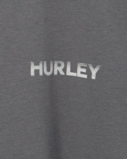 hombres Hurley gris ion Explorar todos los días reflector manga corta. ropa 8L2D354